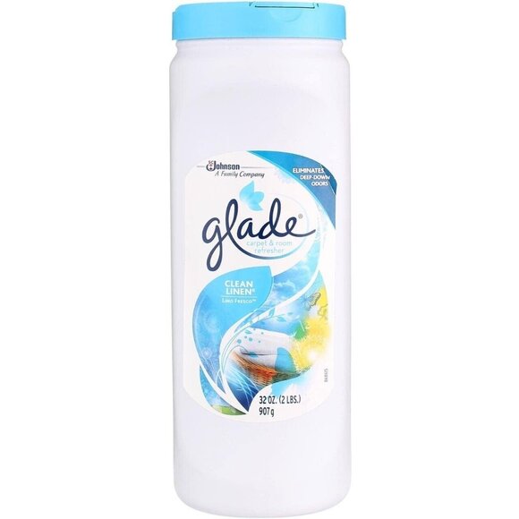 1 x Glade Carpet & Room Refresher CLEAN LINEN Eliminates Odors 32oz - Picture 1 of 2